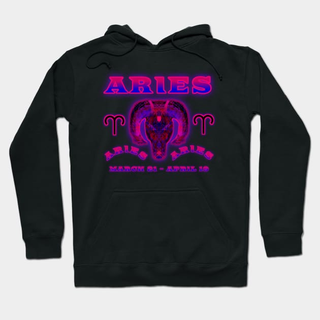 Aries 6a Black Hoodie by Boogie 72